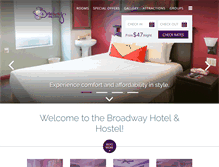 Tablet Screenshot of broadwayhotelnyc.com